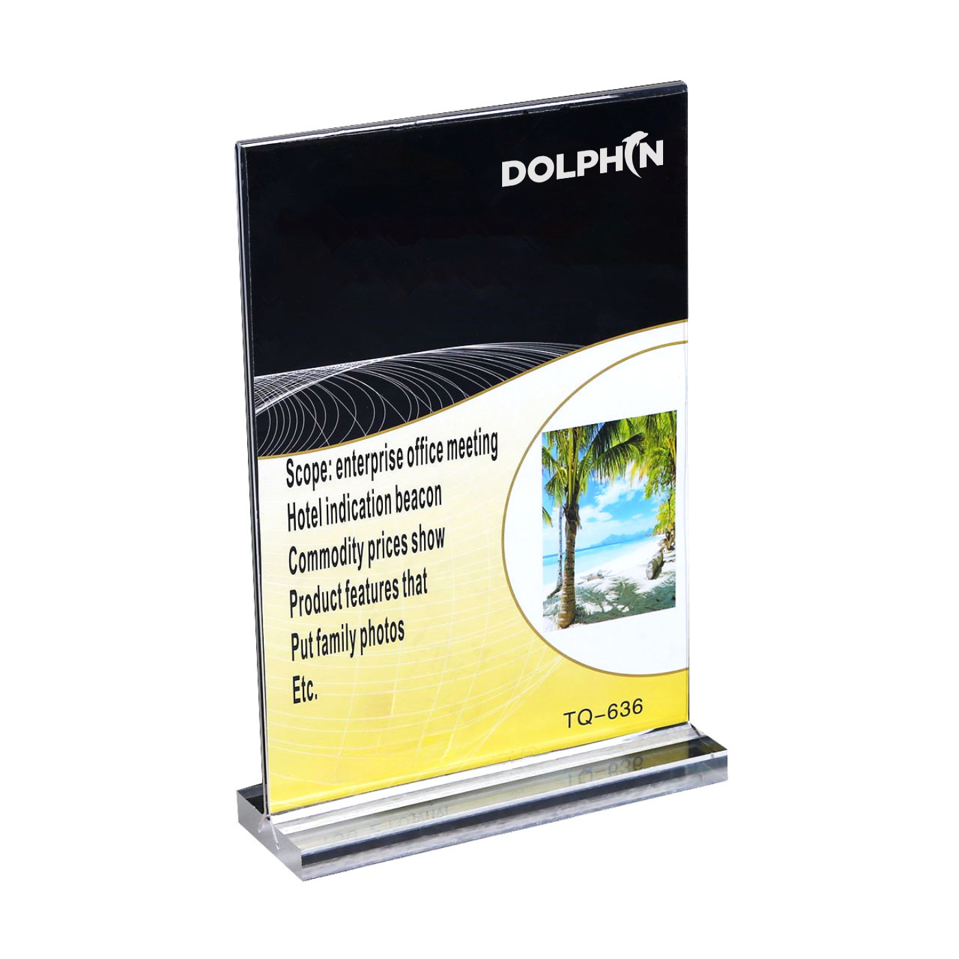 7inch Clear Table Sign Holder