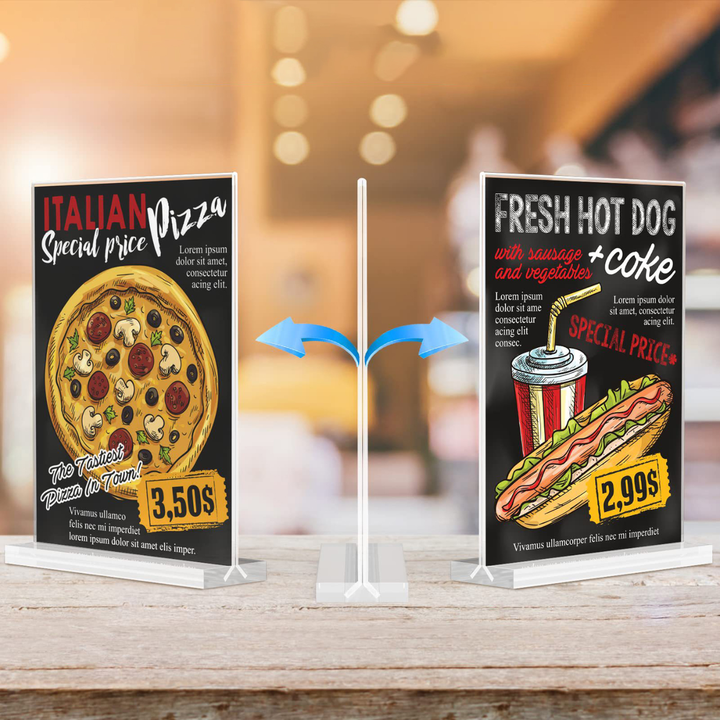 Clear Table Sign Holder2