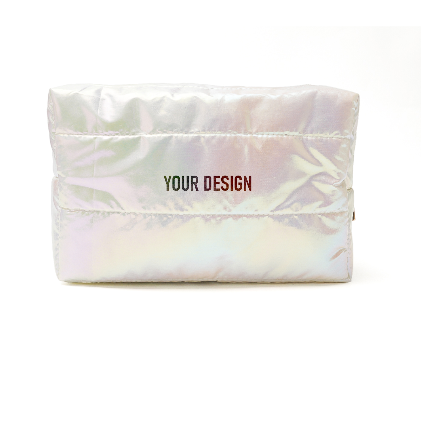 Puffer Toiletry Checkered Pouch