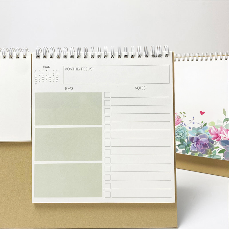 Multifunctional Standing Flip Desk Calendar2