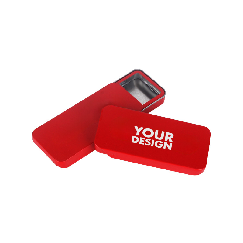 Slide Top Tin Containers