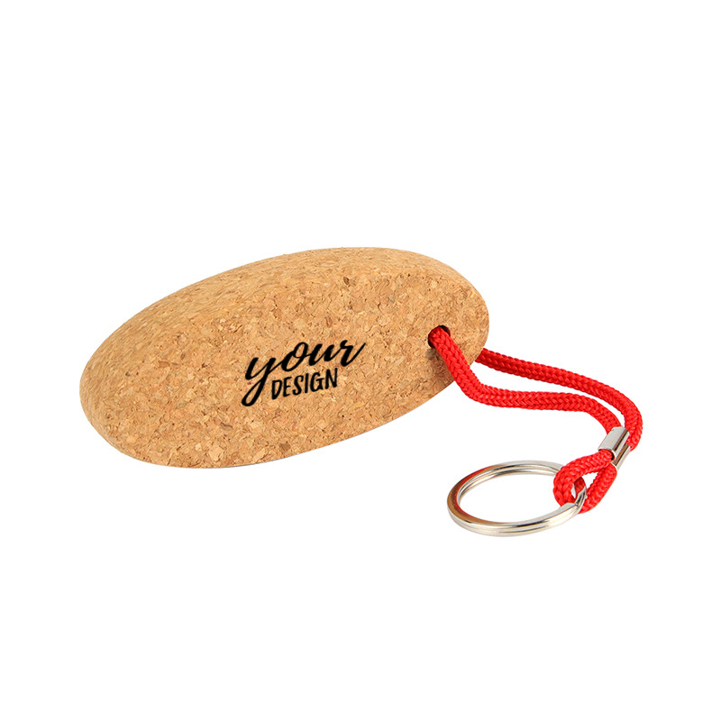 Oval Shaped Floating Key Ring 
