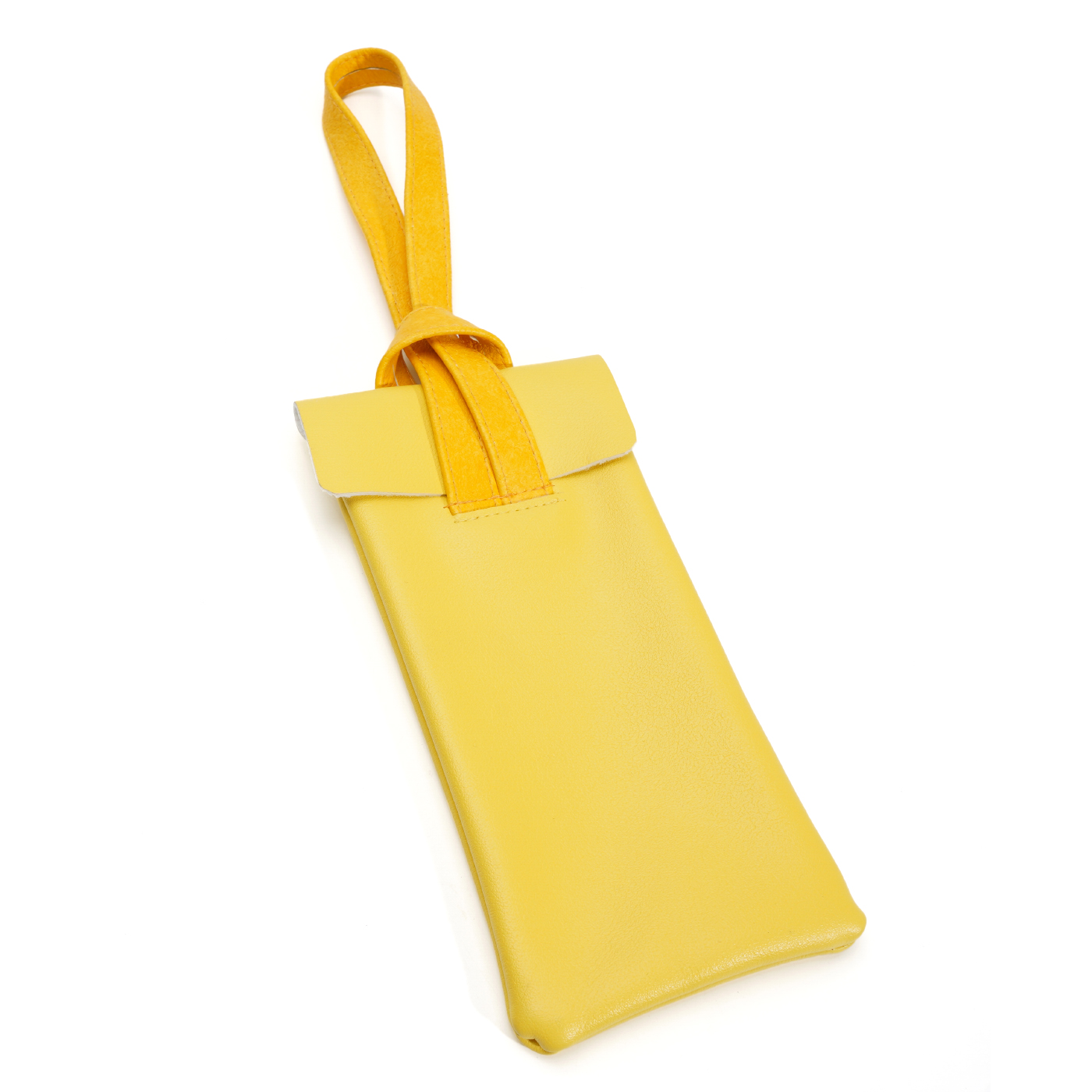 Custom Leather Glasses Storage Bag With Strap 1