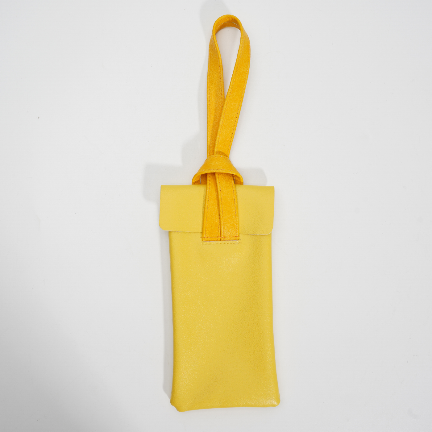 Custom Leather Glasses Storage Bag With Strap 3