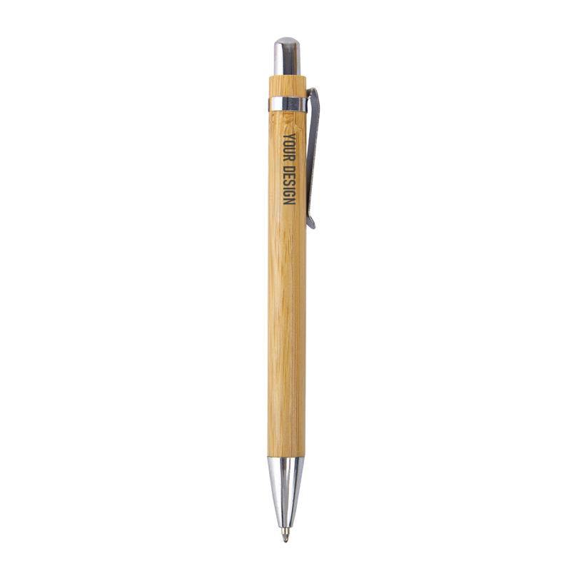 Eco-Friendly Bamboo Retractable Ballpoint Pen