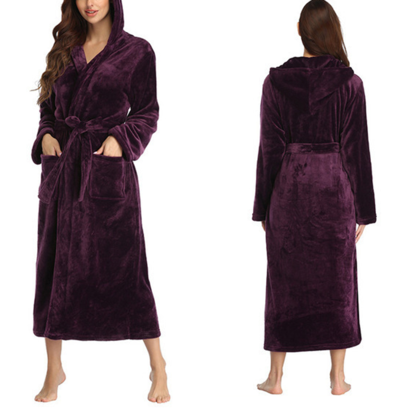  Full Length Hooded Spa Robe1