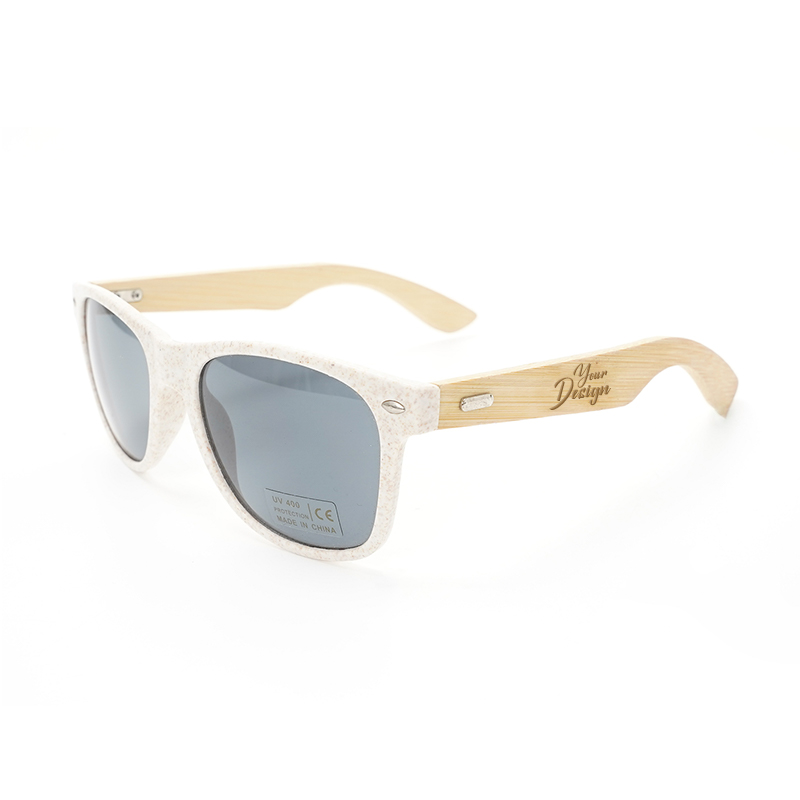 Custom Wheat Straw & Bamboo Sunglasses