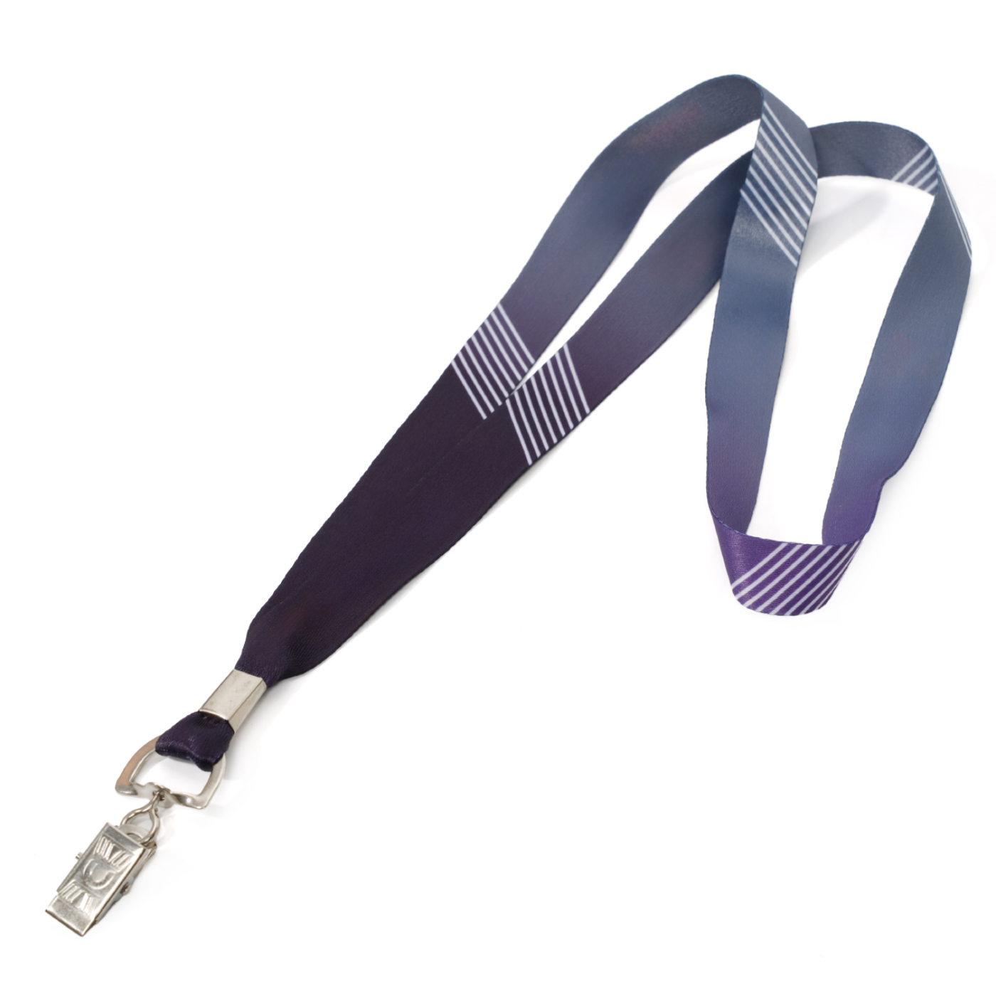 Custom Badge Holder Lanyard With Bulldog Clip1