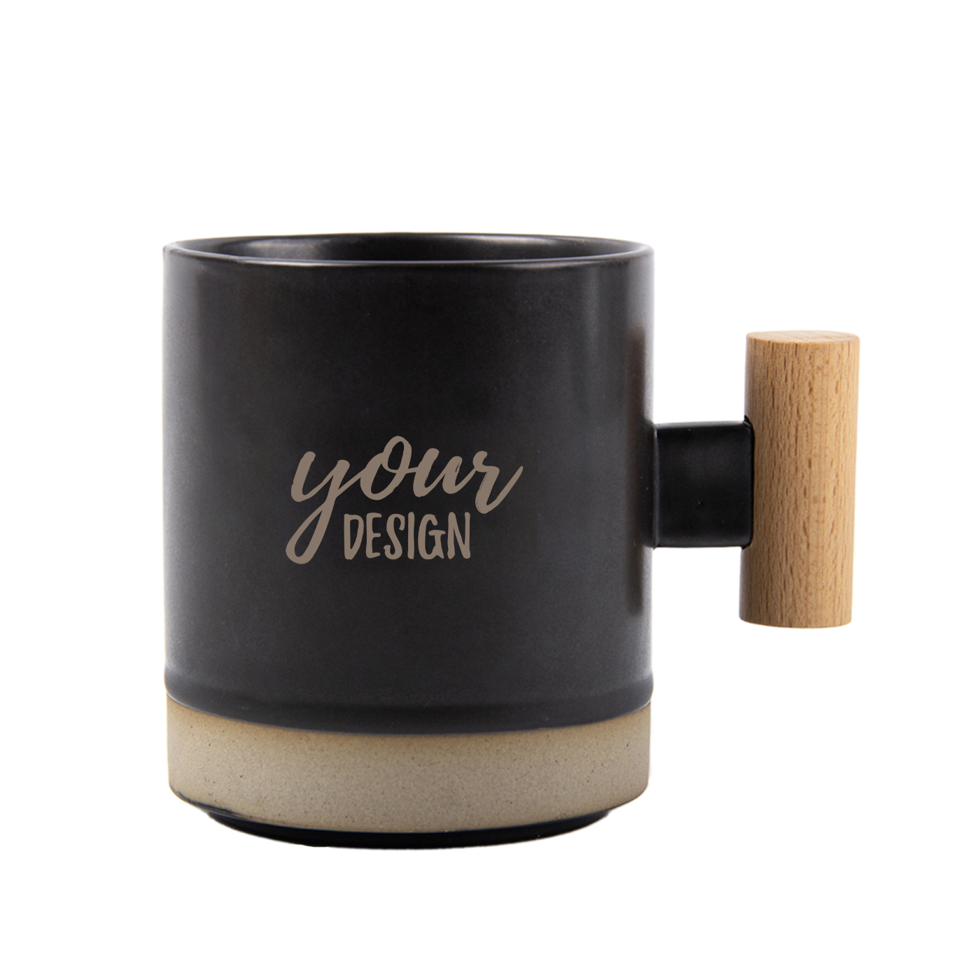 Wooden Handle Ceramic Mug1