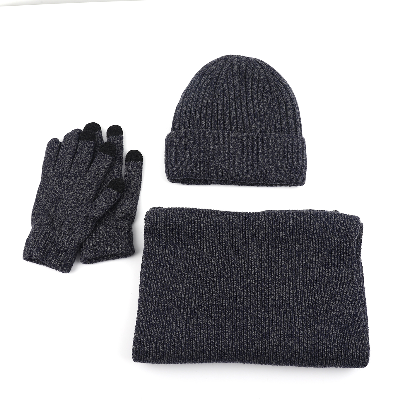 3 In 1 Beanie Scarf Gloves Set