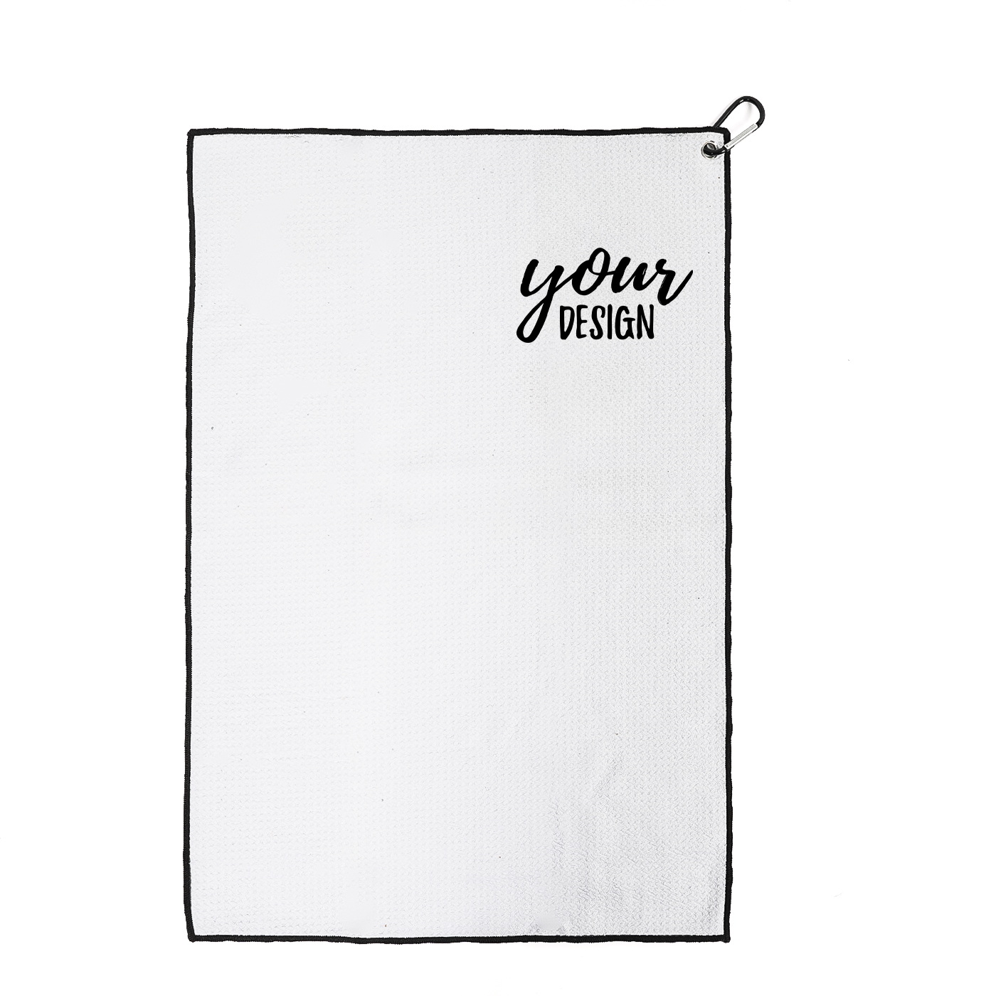 Custom Golf Towel with Carabiner Clip