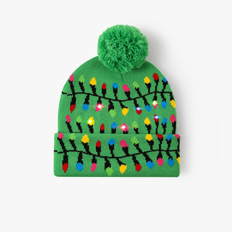Custom Christmas Beanie With Light2