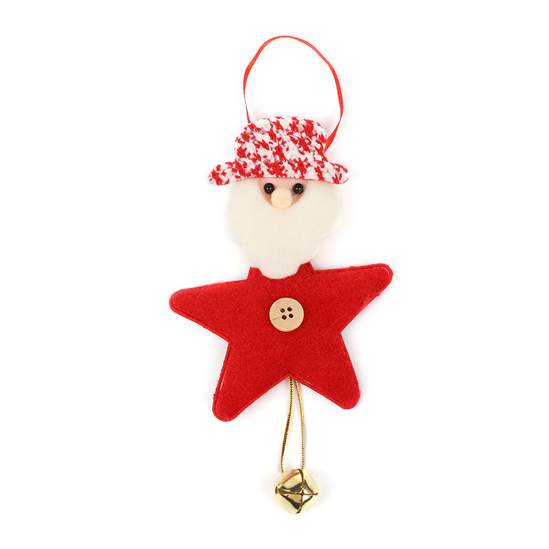 Santa Chrismas Ornament Felt Bells2