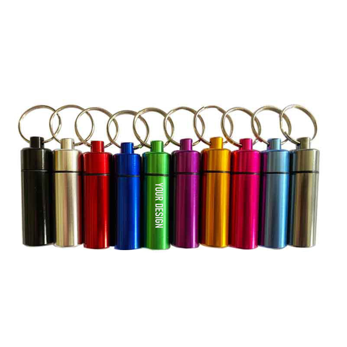 Small Portable Pill Case With Keychain