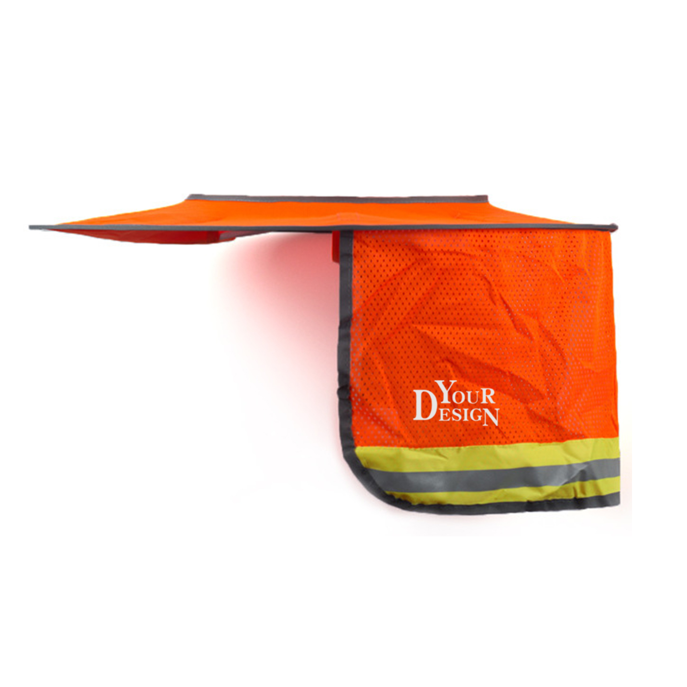 Custom Full Brim Mesh Neck Sunshade Hard Hat1