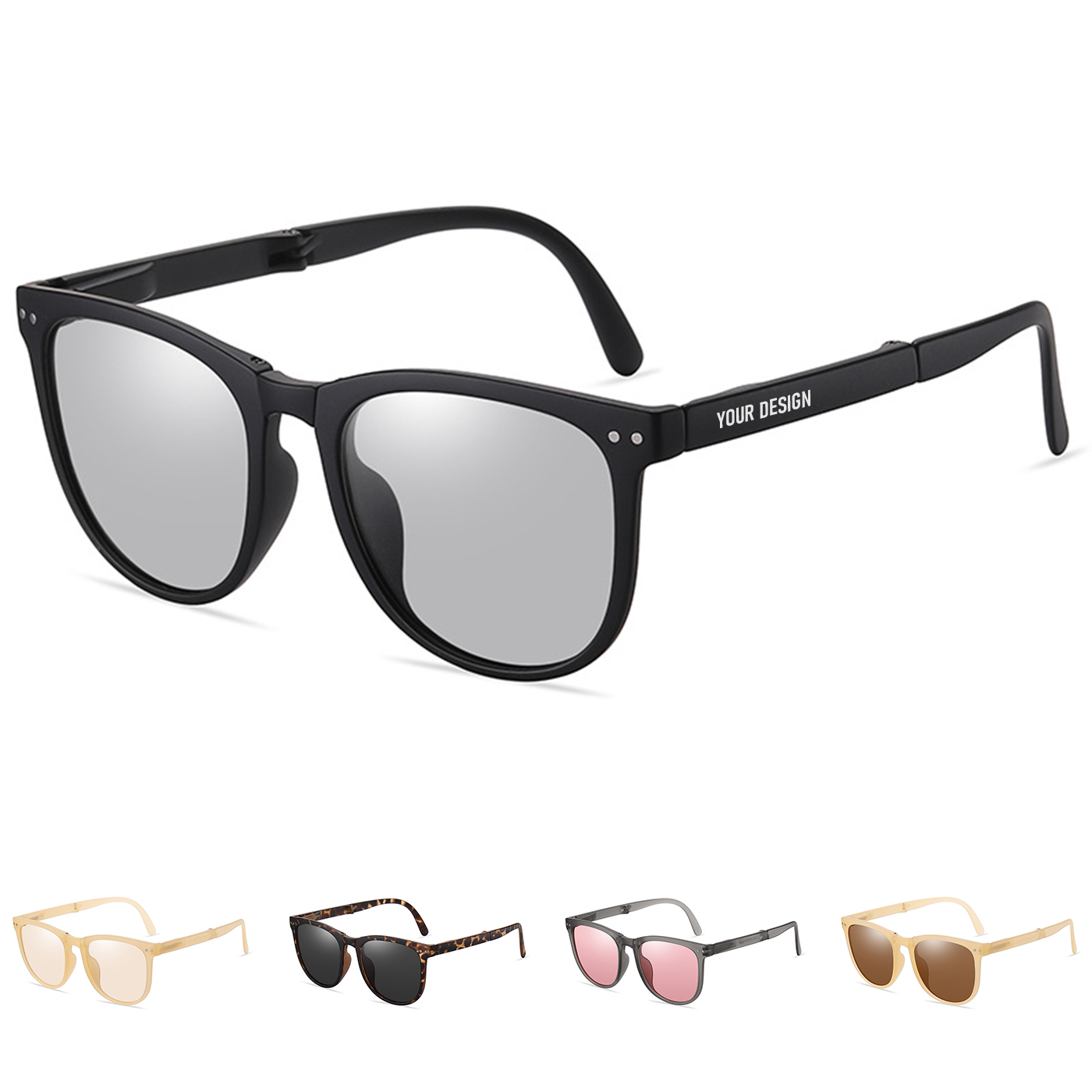 Compact Polarized Folding Sunglasses