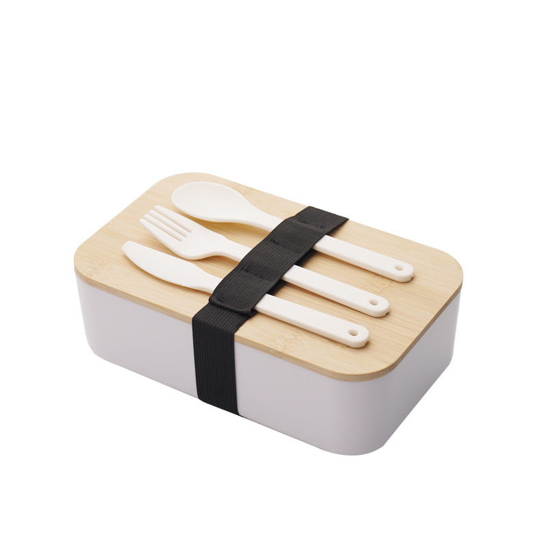 Wheat Straw Lunch Box With Utensil1