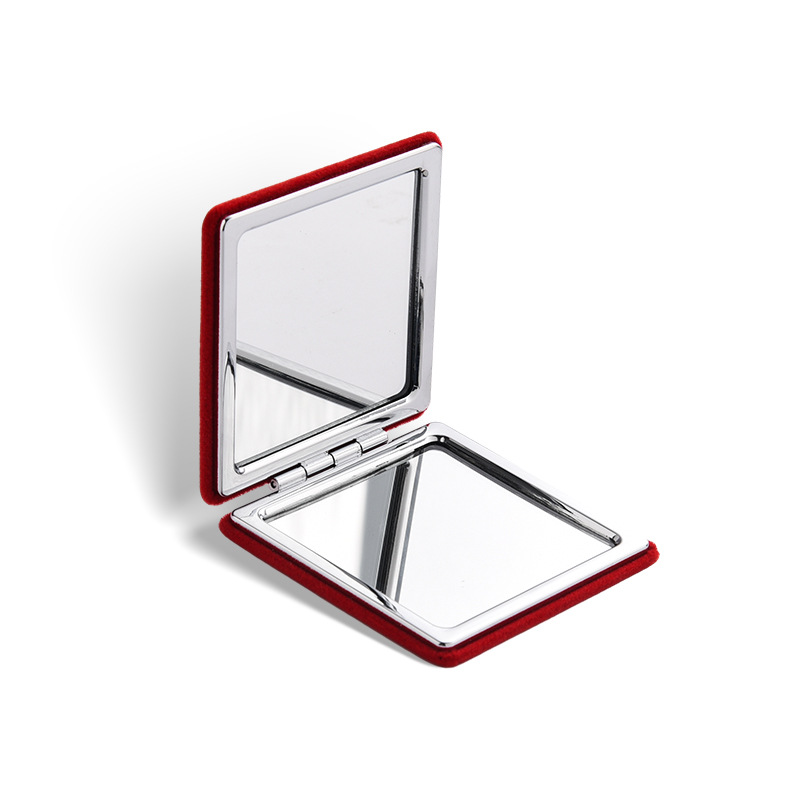 Folding Velvet Makeup Pocket Mirror3