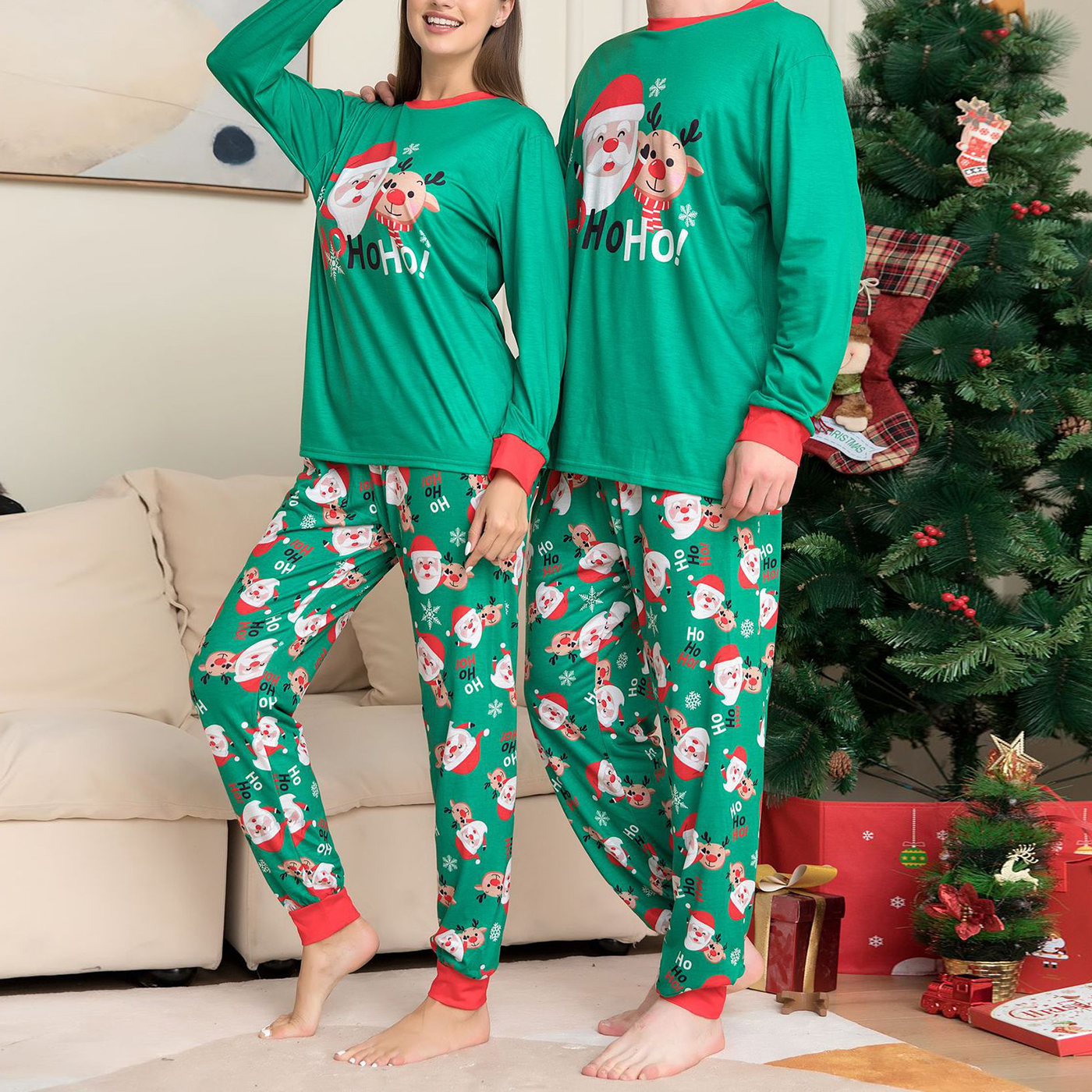 Polyester Pajamas Set4