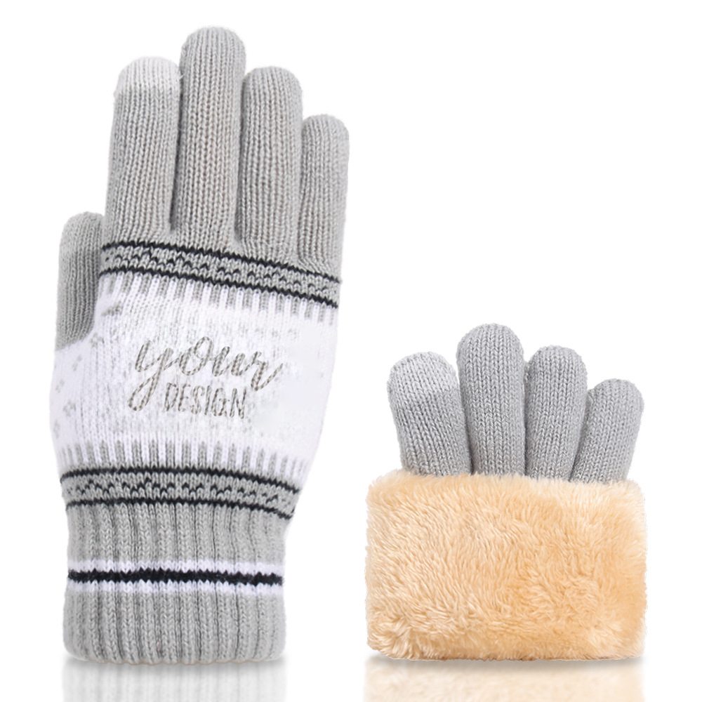 Soft Knit Touchscreen Christmas Gloves1