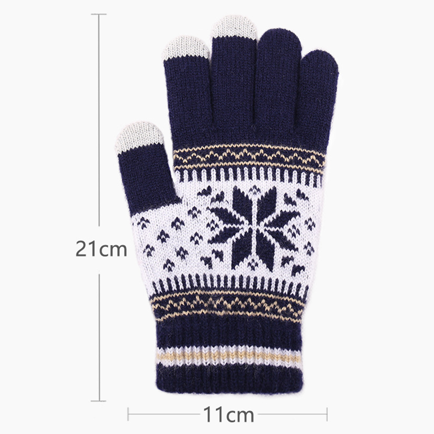 Soft Knit Touchscreen Christmas Gloves2