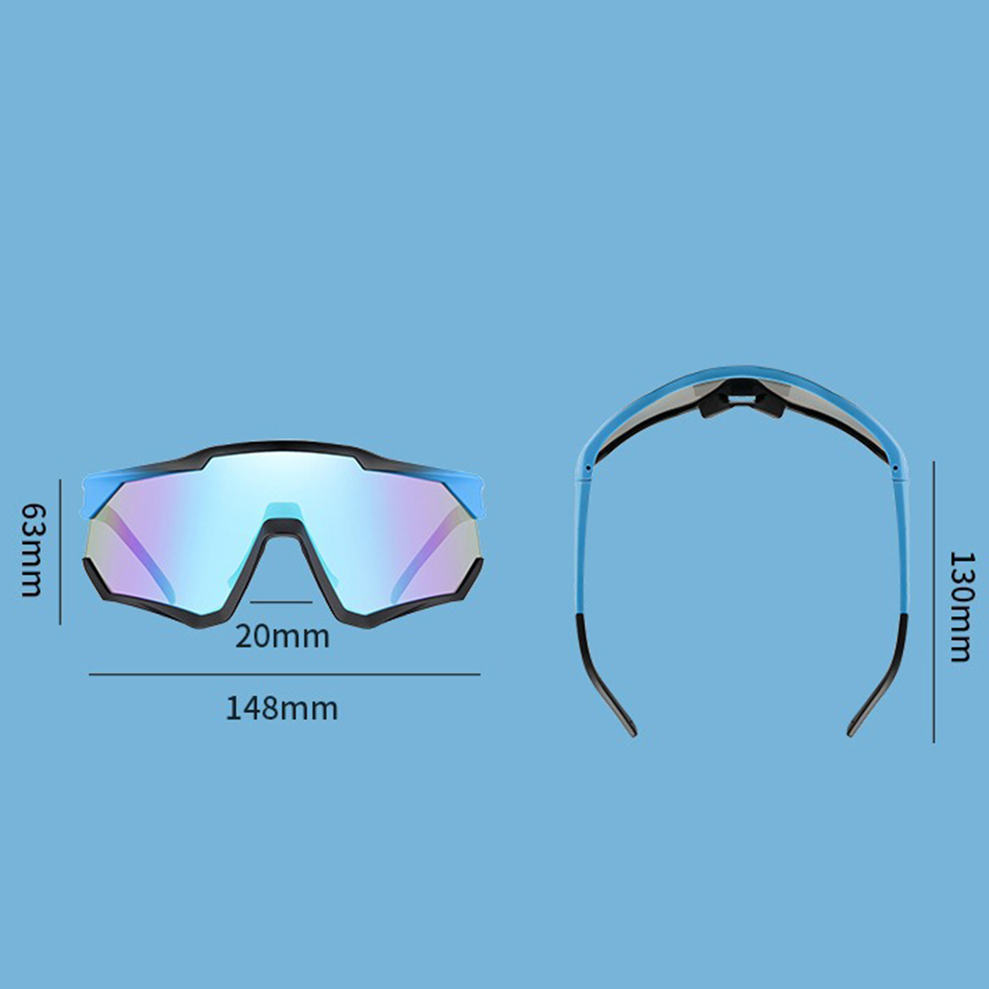 Polarized Mirrored Sport Sunglasses1