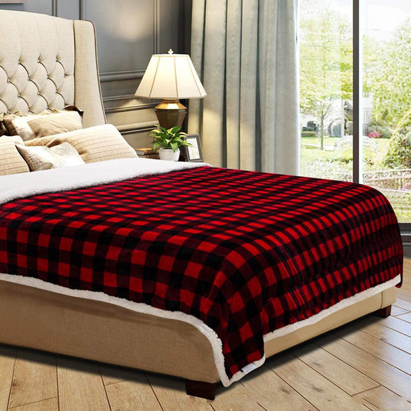 Soft Checkered Flannel Blanket 3