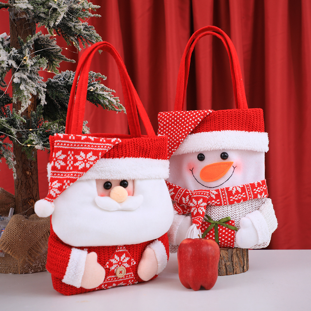 Christmas Knitted Gift Bag 3