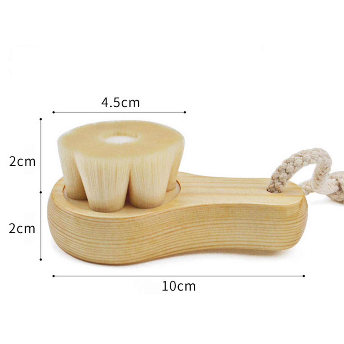 Soft Bristle Wood Facial Cleansing Brush2