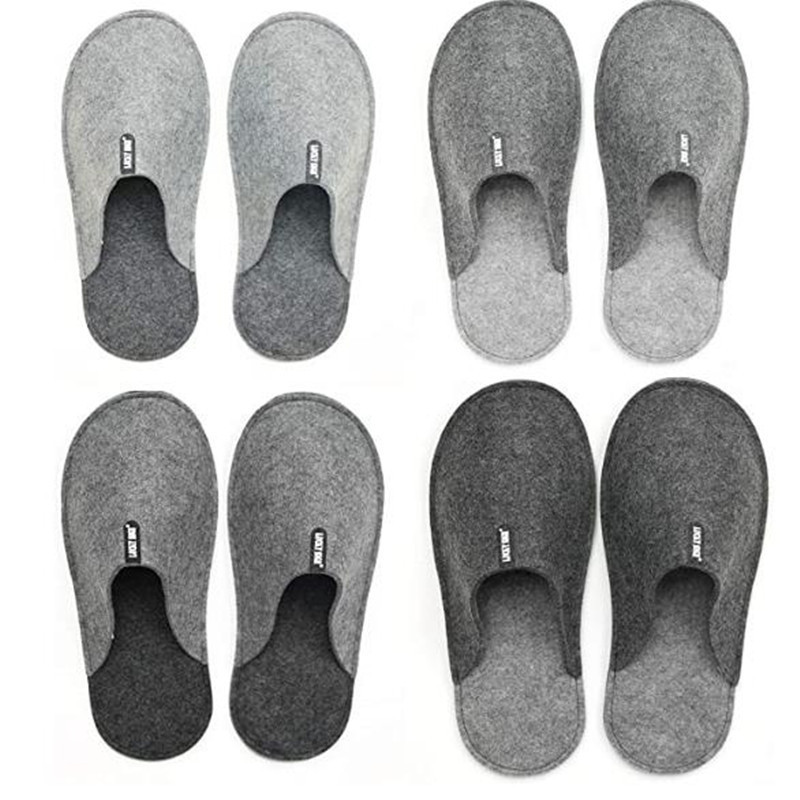  Unisex Soft Felt Slippers1