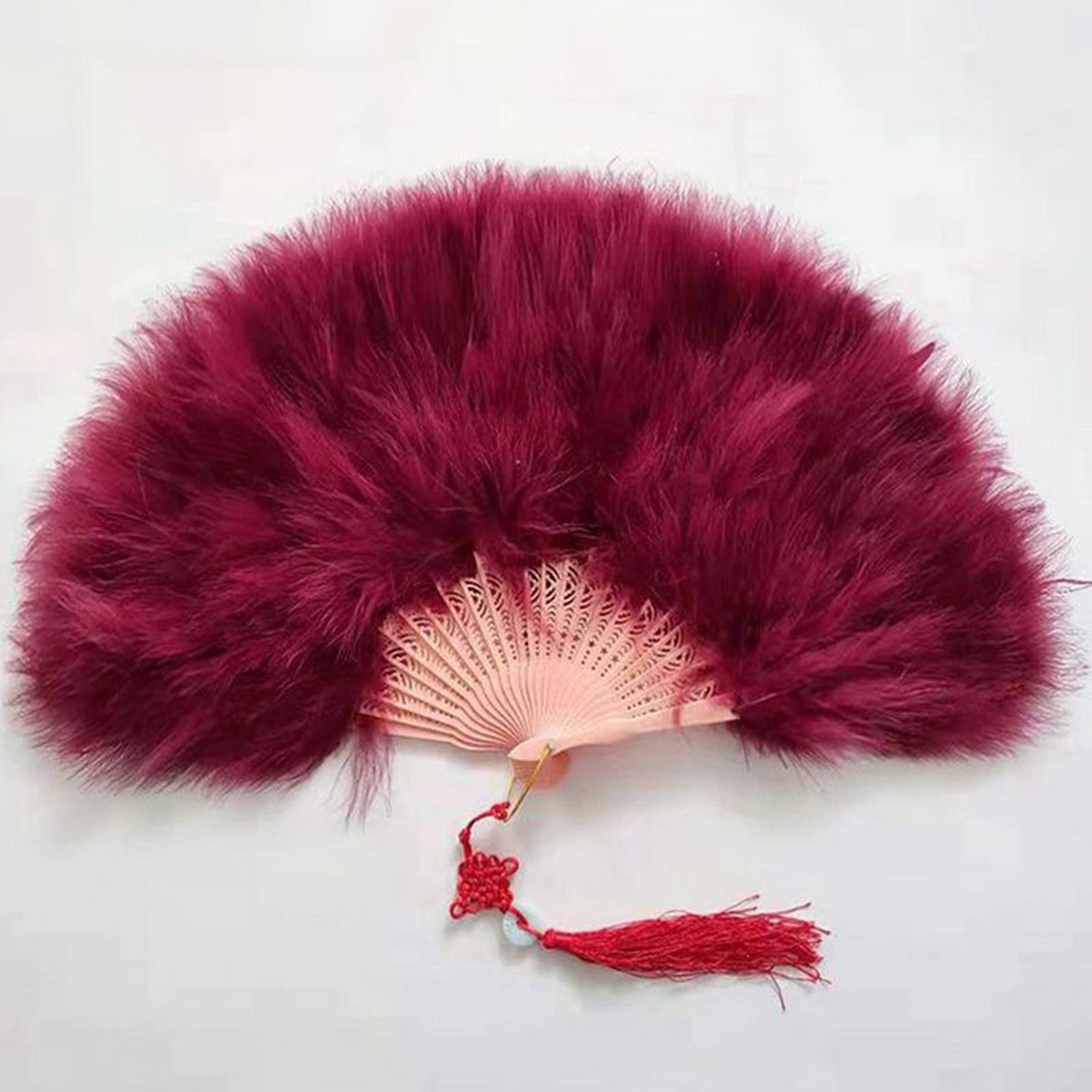 Vintage Folding Feather Fan