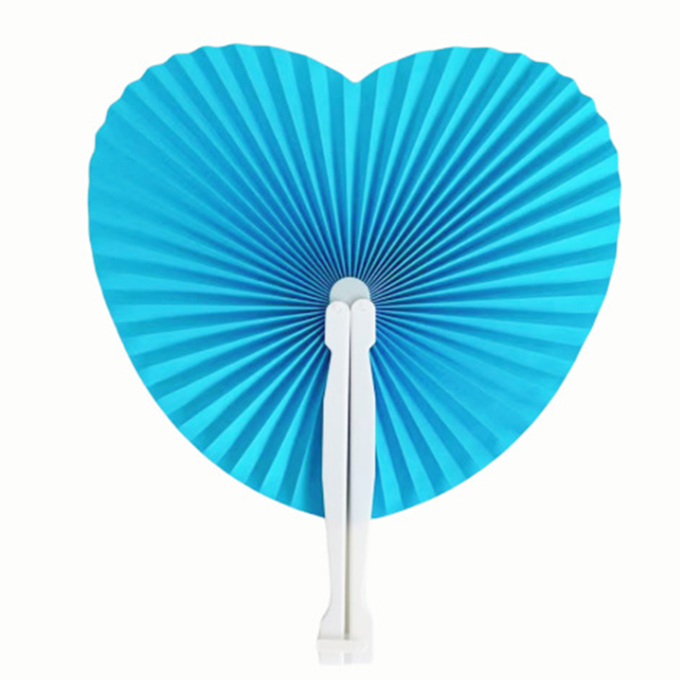 Heart-Shaped Folding Paper Hand Fans1