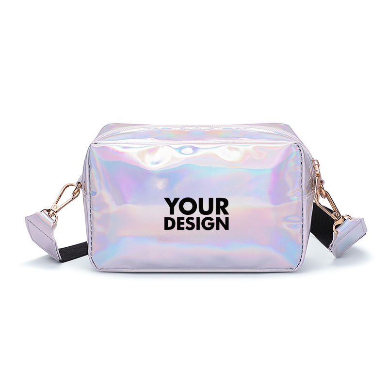 Personalized Small Holographic Crossbody Bag
