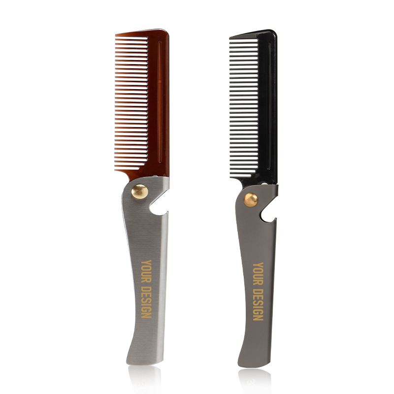 Custom Stainless Steel Beard Comb