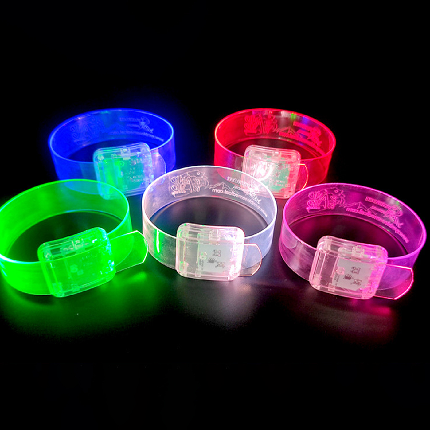 Custom Clear LED Wristband
