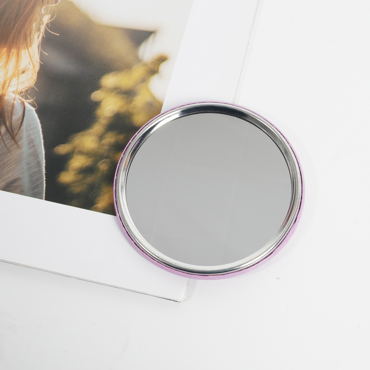 Mini Round Tinplate Pocket Mirror2