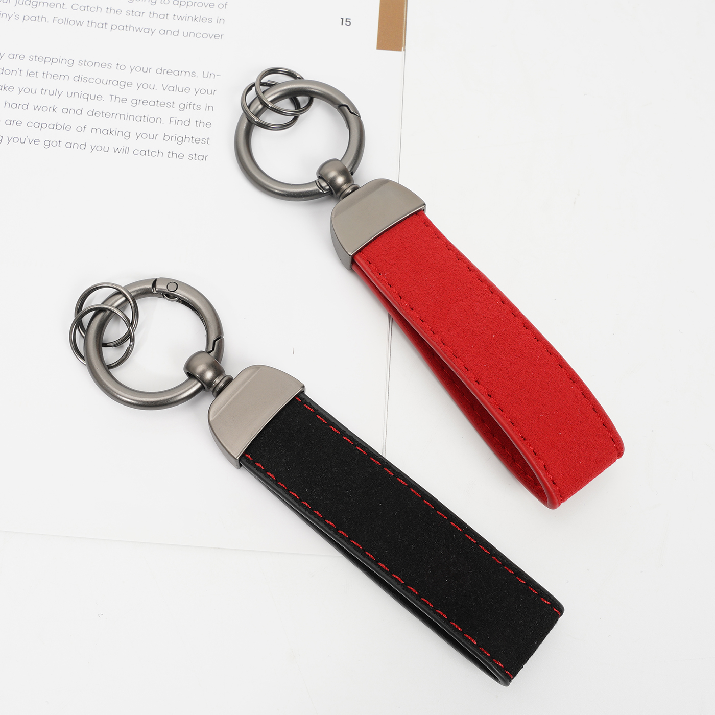 Leather Car Keychain2