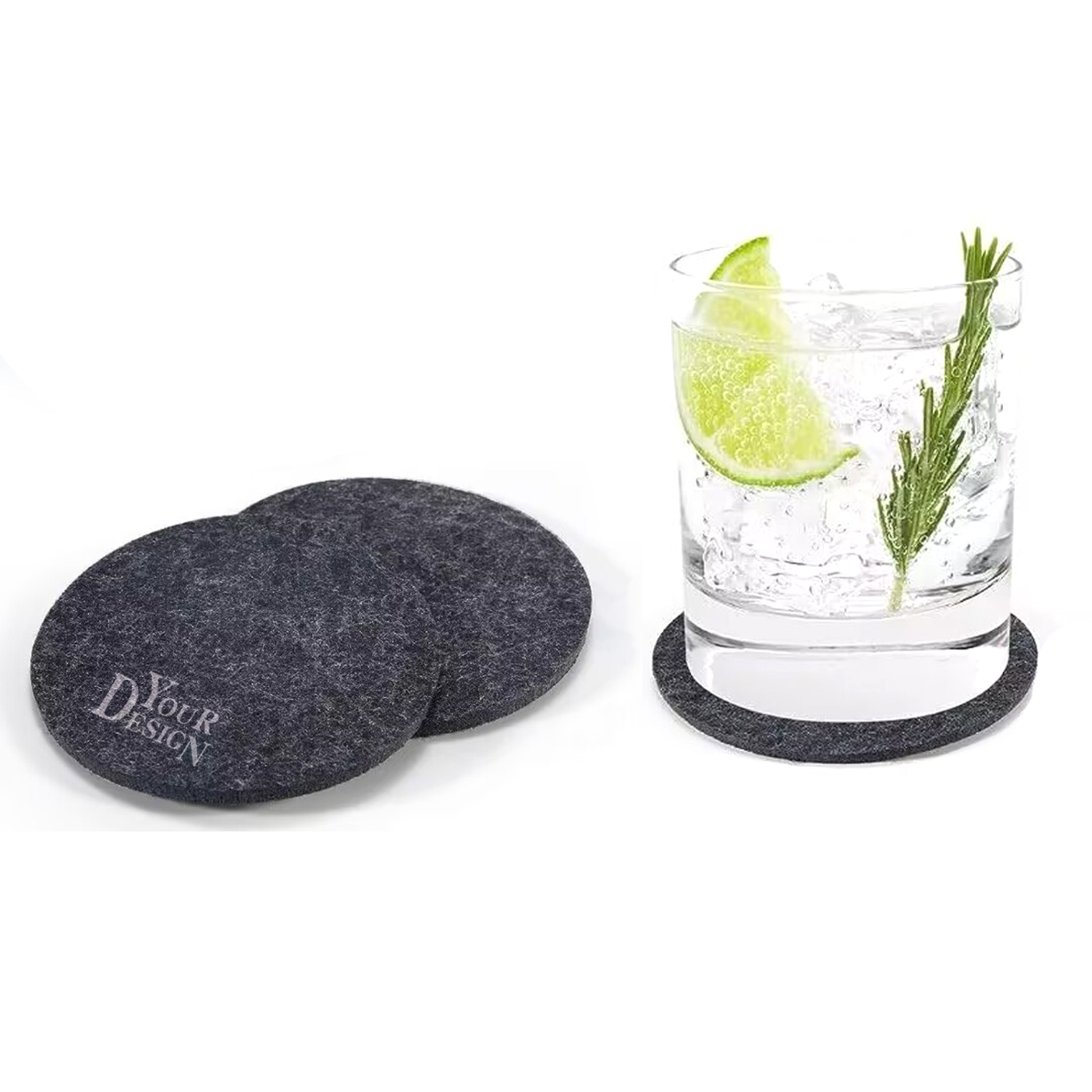 &nbsp;Absorbent Felt Coasters