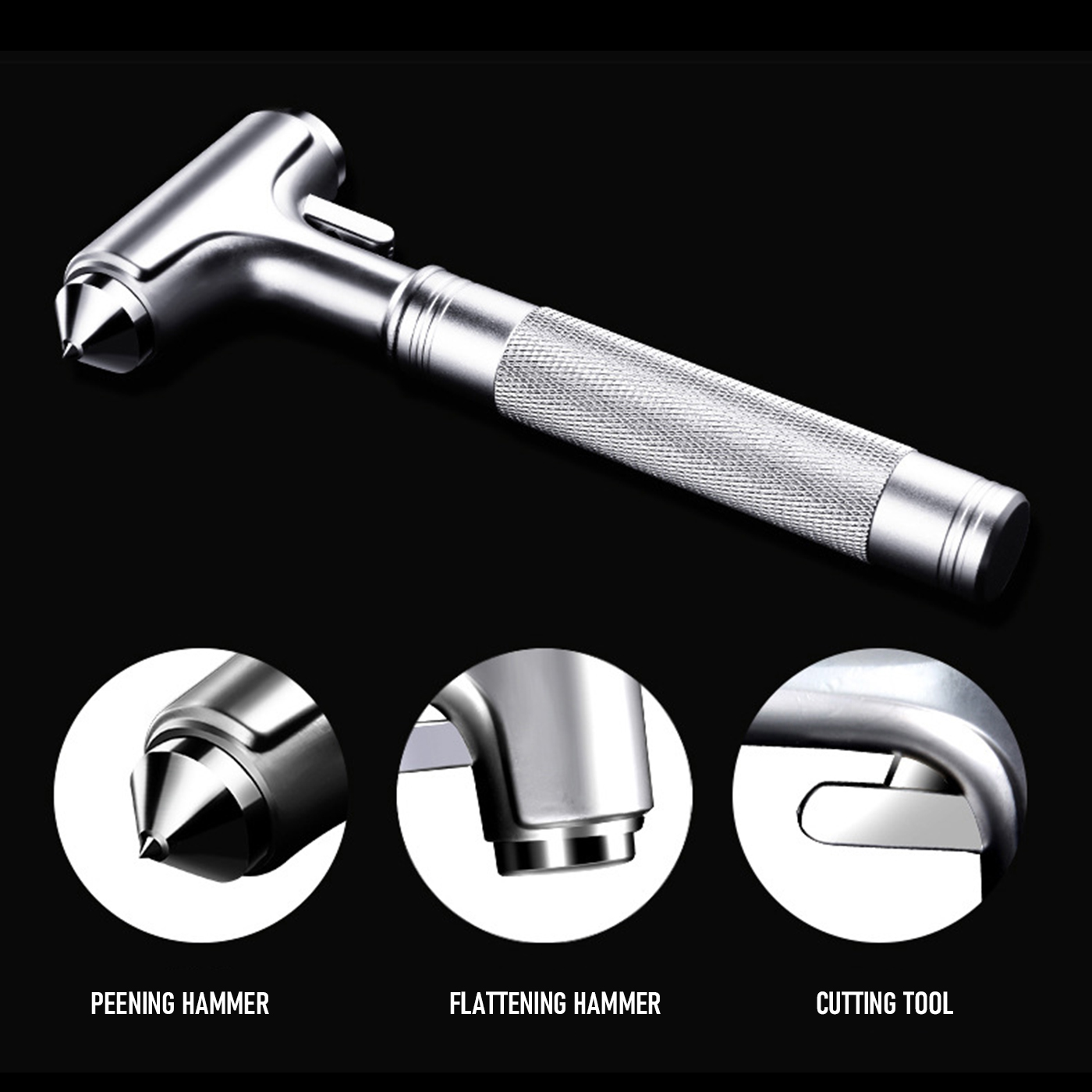 Car Safety Hammer Seatbelt Cutter3