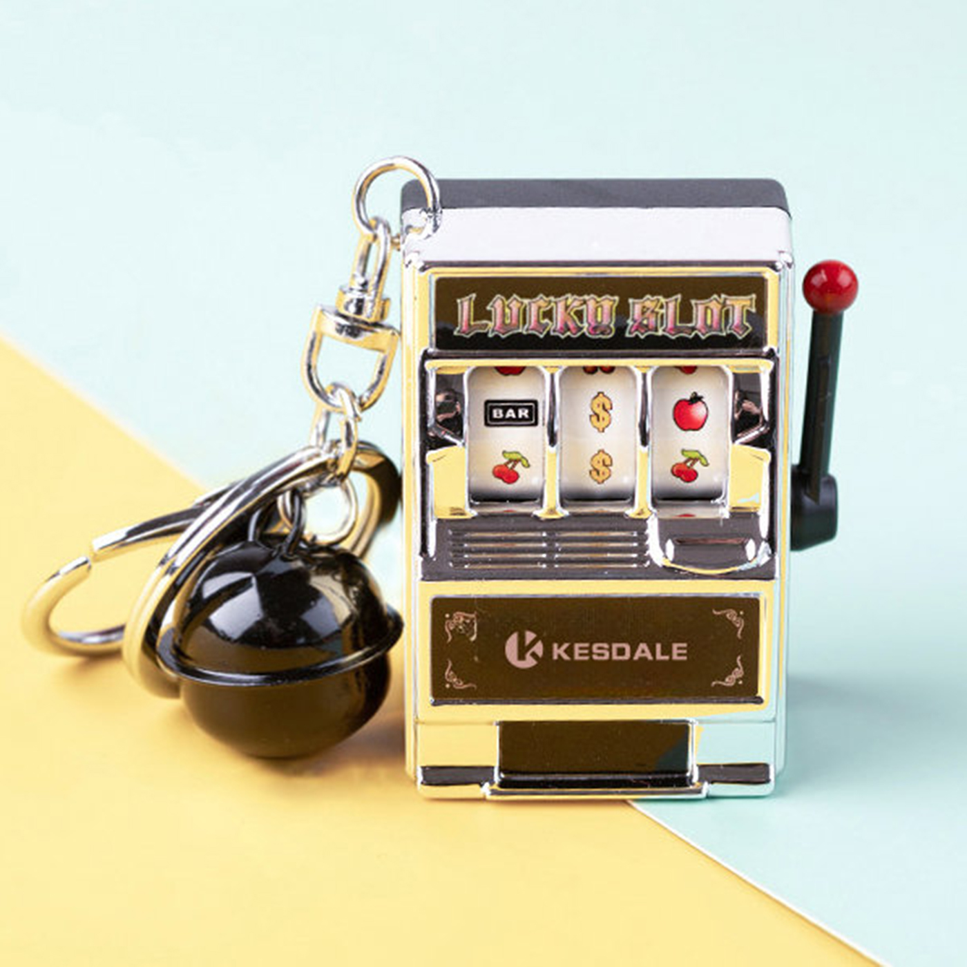 Gambling Slot Machine Keyring 
