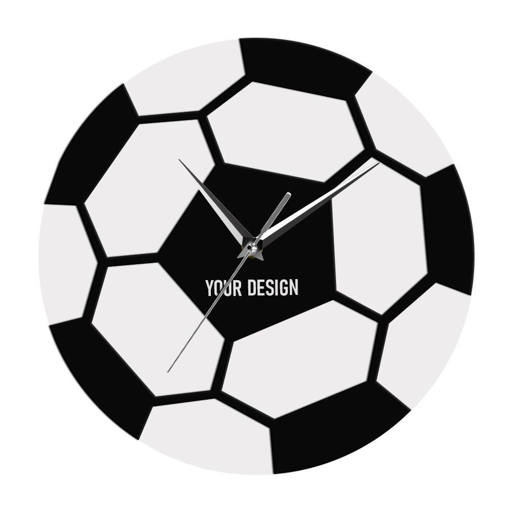 Custom Silent Football Wall Clock
