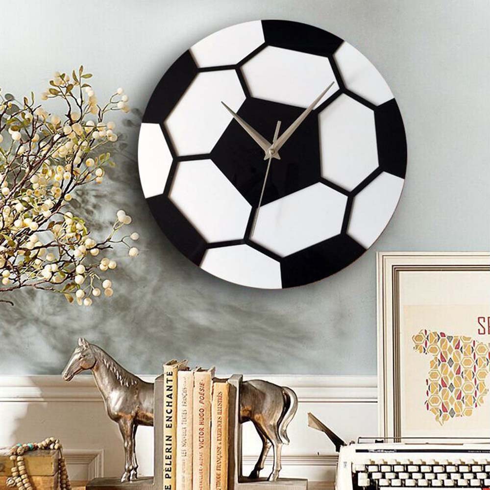 Custom Silent Football Wall Clock2