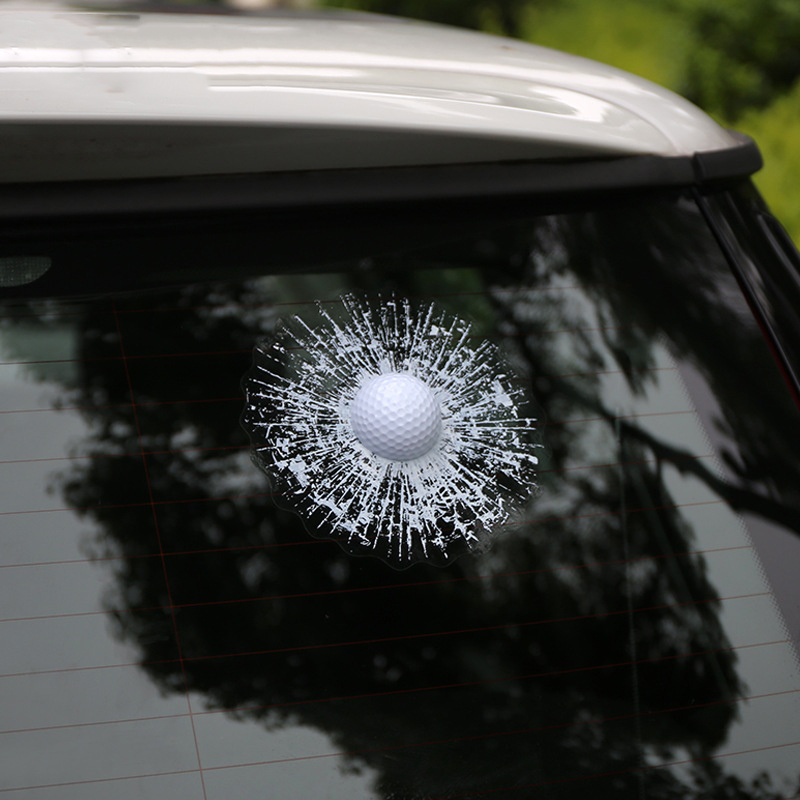 Golf Ball Car Window Sticker1