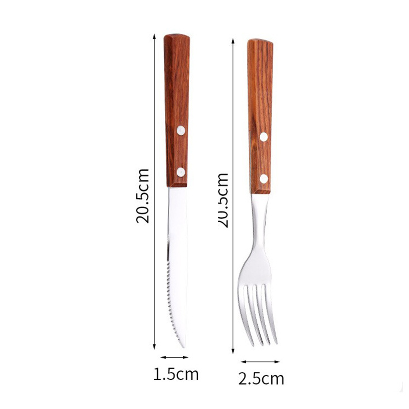 Steak Knife And Dining Fork Set1