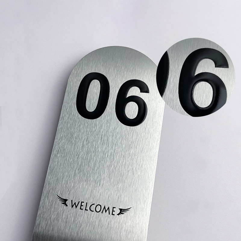 Stainless Steel Table Sign3