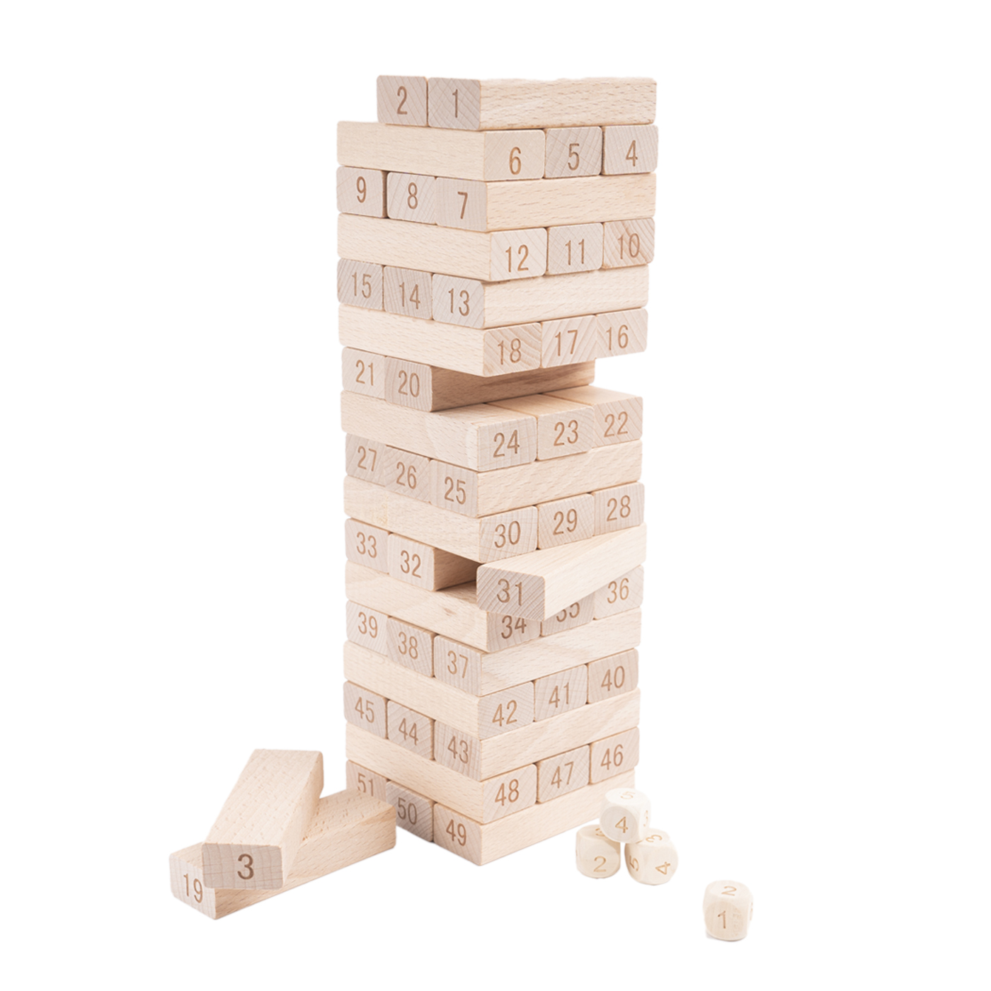 Wooden Blocks Stacking Tumbling Tower