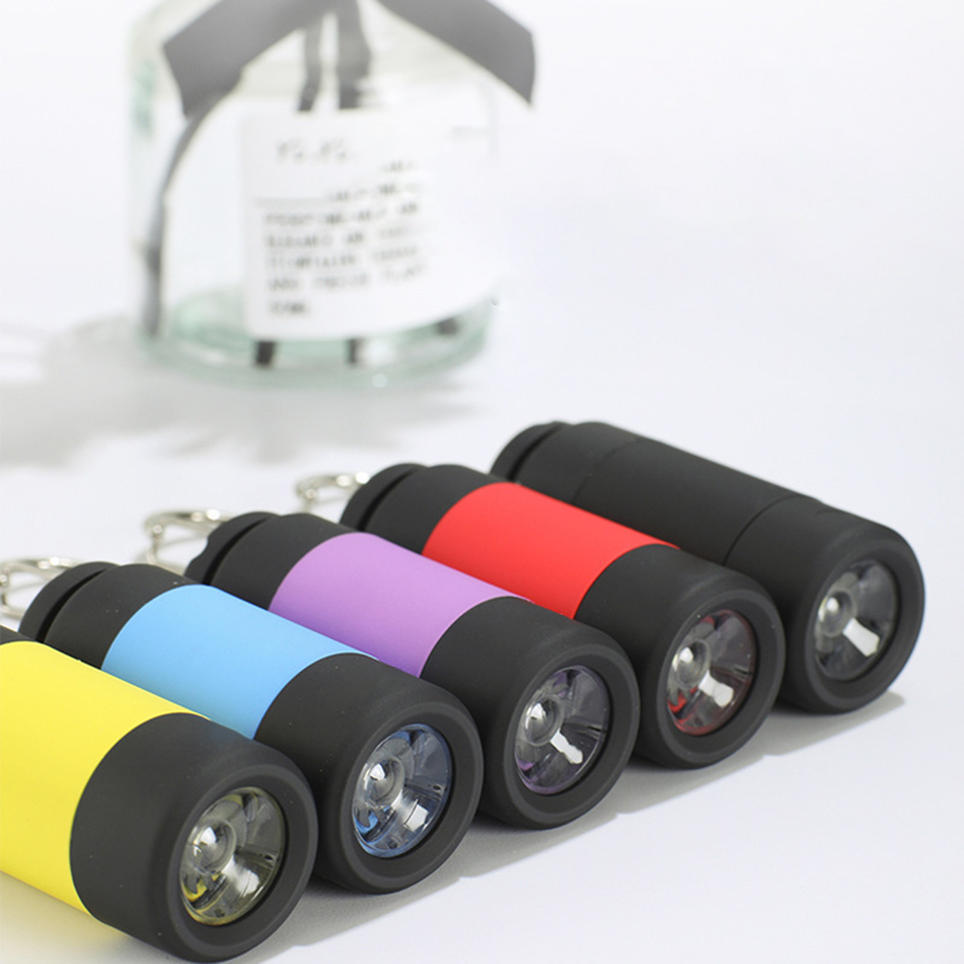 LED Rechargeable Keychain Flashlight1
