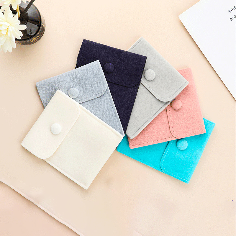 Travel Snap Button Jewelry Organizer Pouch