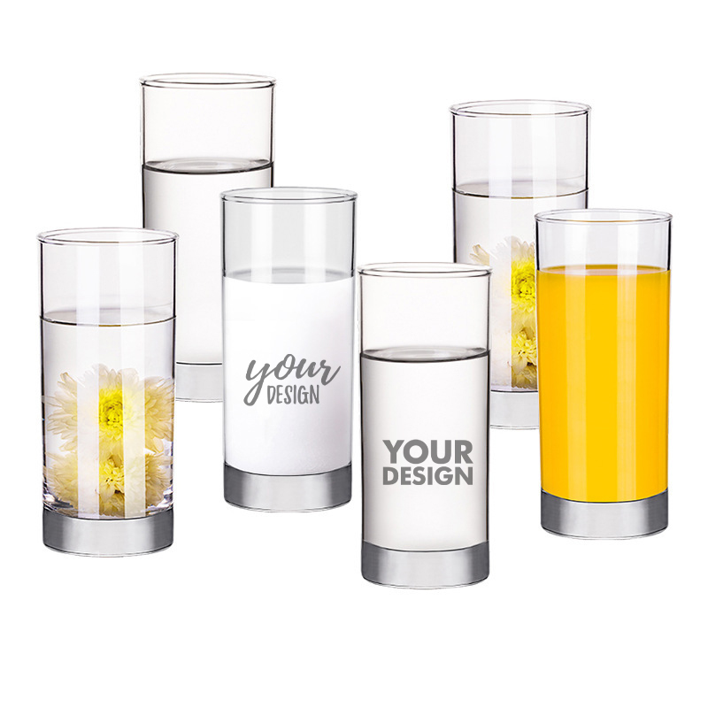 Custom Clear Highball Drinking Glasses