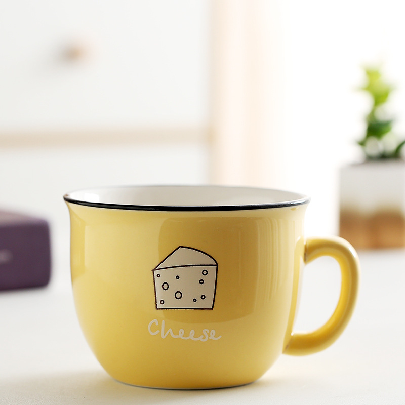 Customizable Large Ceramic Oatmeal Mug2